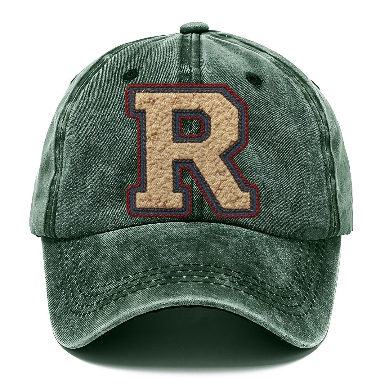 Varsity Chenille R Monogram Classic Cap – Forest Mist