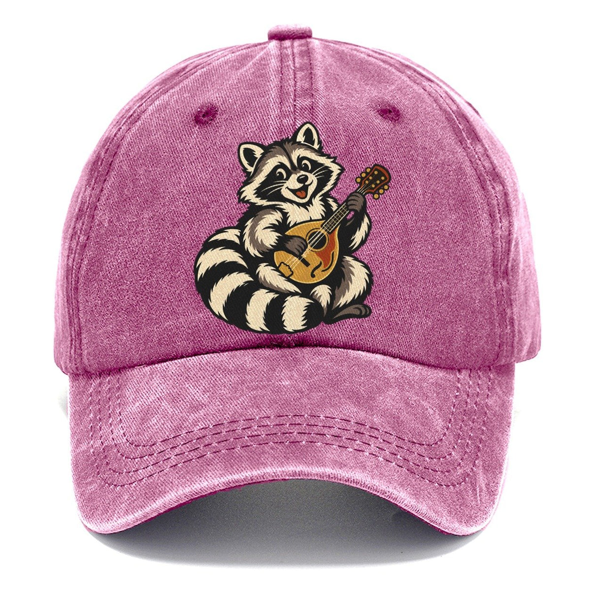 Raccoon Mandolin Picker Sundown Familiars Classic Cap – Dusty Rose