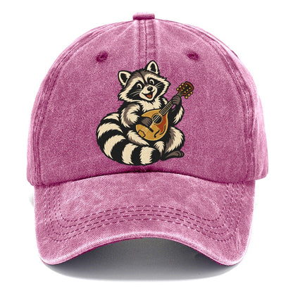 Raccoon Mandolin Picker Sundown Familiars Classic Cap – Dusty Rose