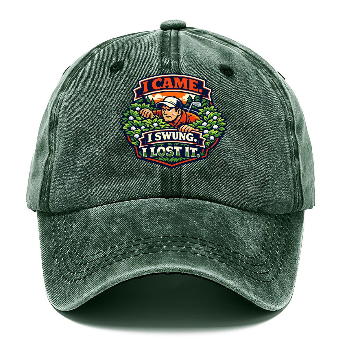 I Came I Swung I Lost It Golf Classic Cap – Forest Mist