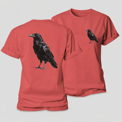 Raven Women's Cotton T-Shirt – Coral Red