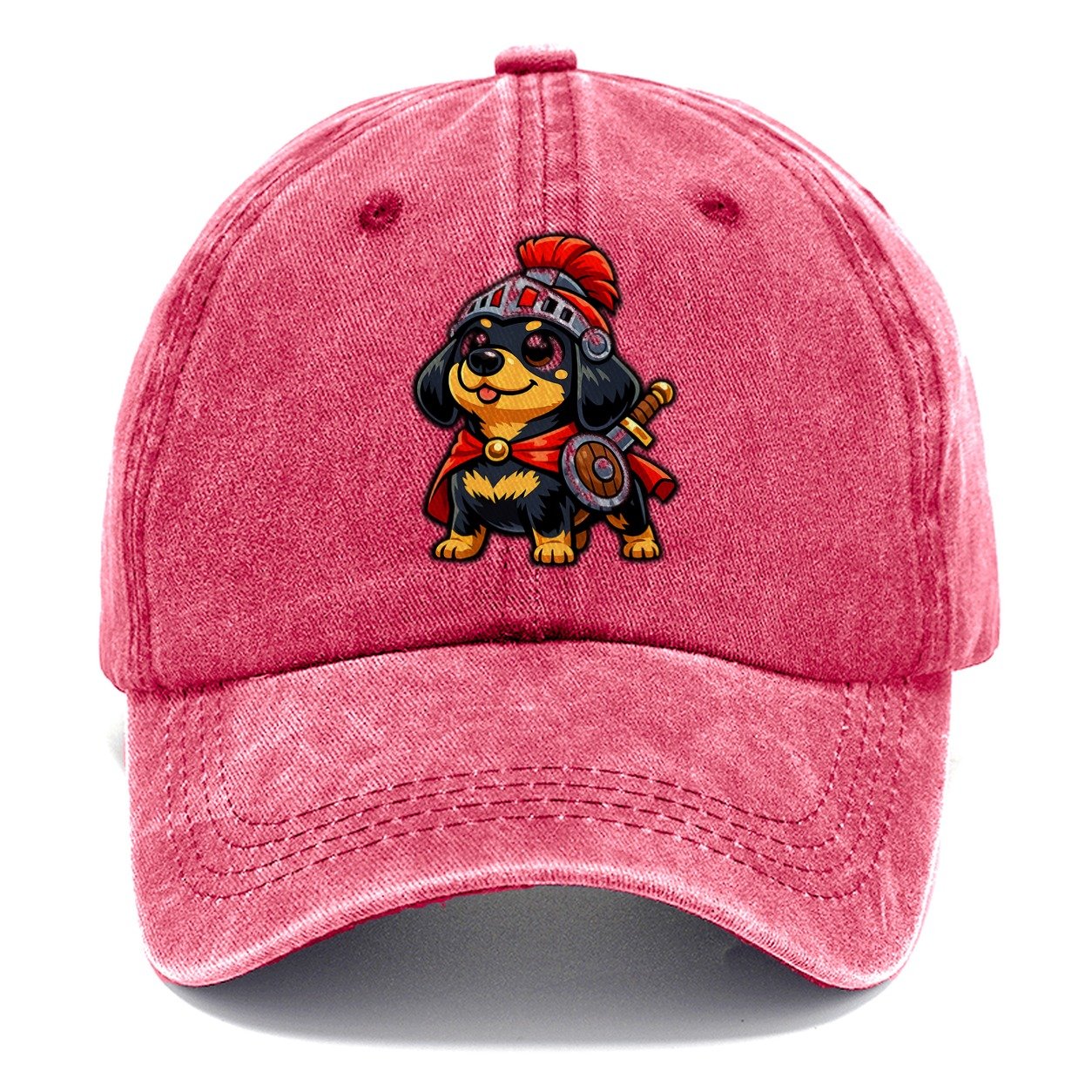 Dachshund Giant Confidence Classic Cap – Pomegranate Blush