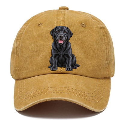 Black Labrador Sitting Classic Cap – Golden Harvest