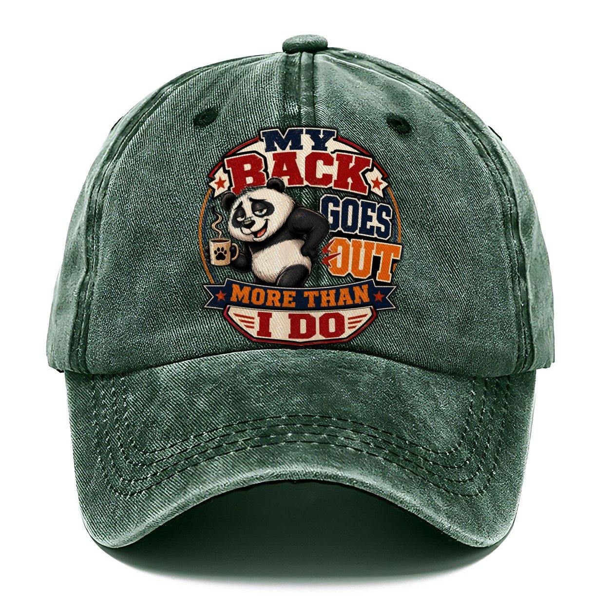 My Back Goes Out Classic Cap – Forest Mist
