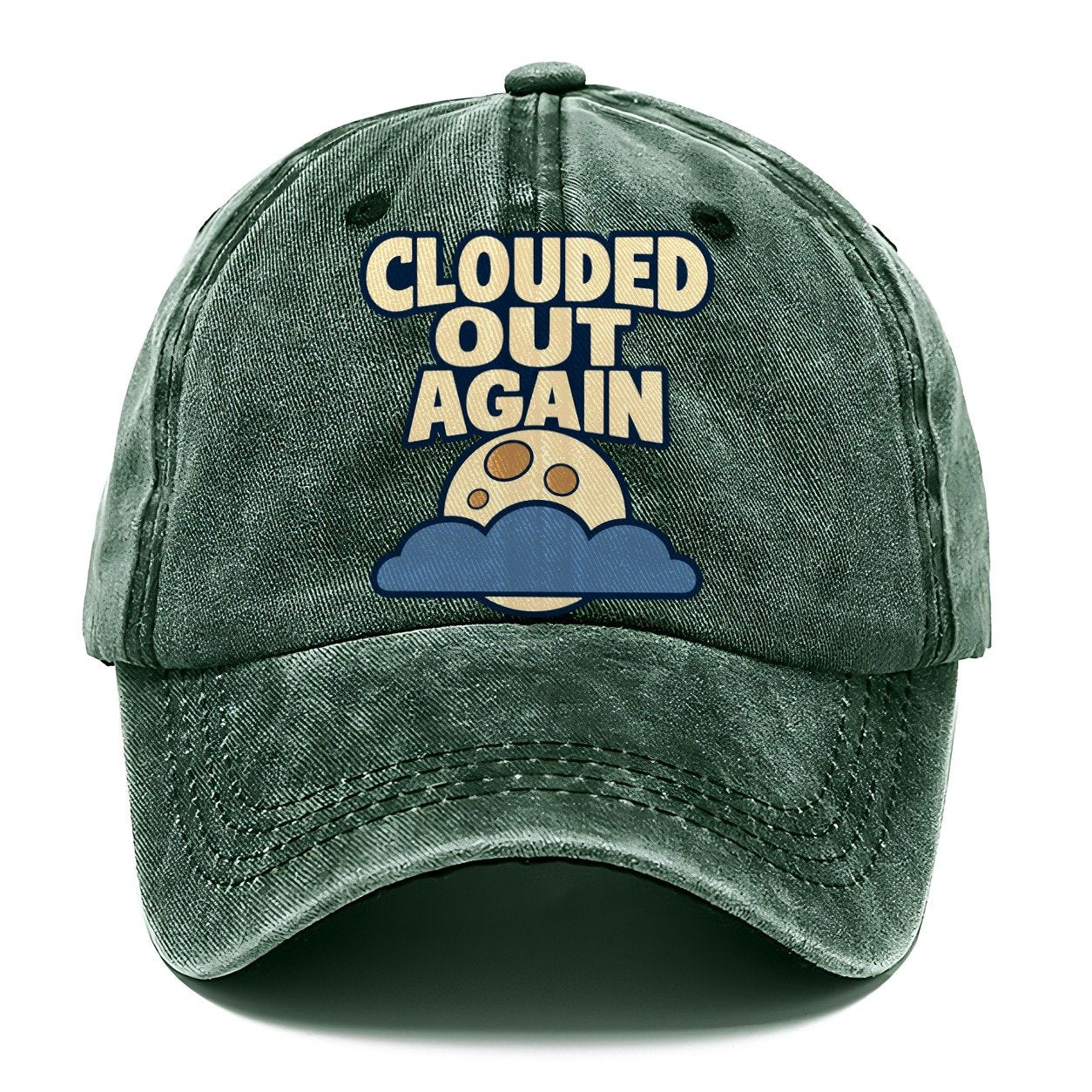 Clouded Out Again Astronomy And Stargazing Classic Cap – Forest Mist