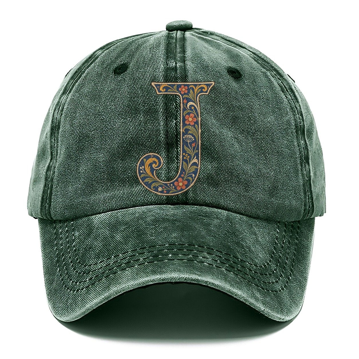 Wildflower J Monogram Classic Cap – Forest Mist
