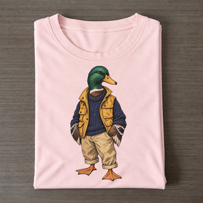 Mallard Duck Wardrobe Portrait Wild Wardrobe Portraits Classic T-shirt – Pink