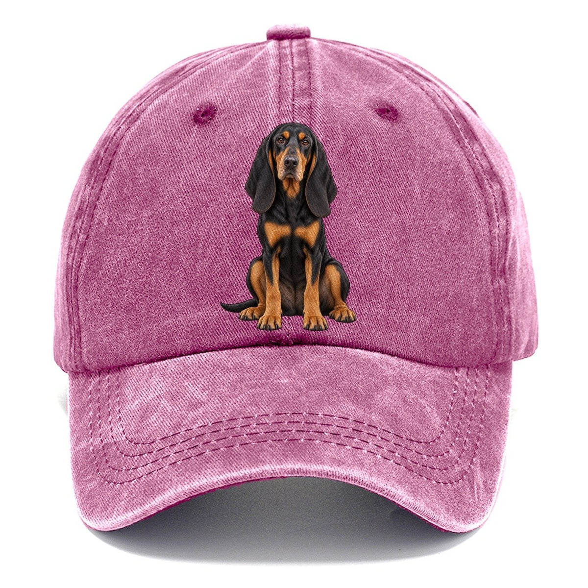 Black And Tan Coonhound Classic Cap – Dusty Rose