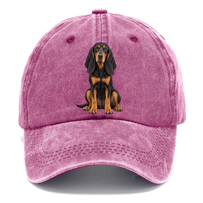 Black And Tan Coonhound Classic Cap – Dusty Rose