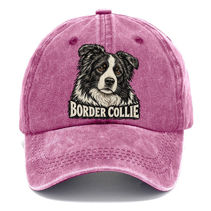 Border Collie Portrait Classic Cap – Dusty Rose