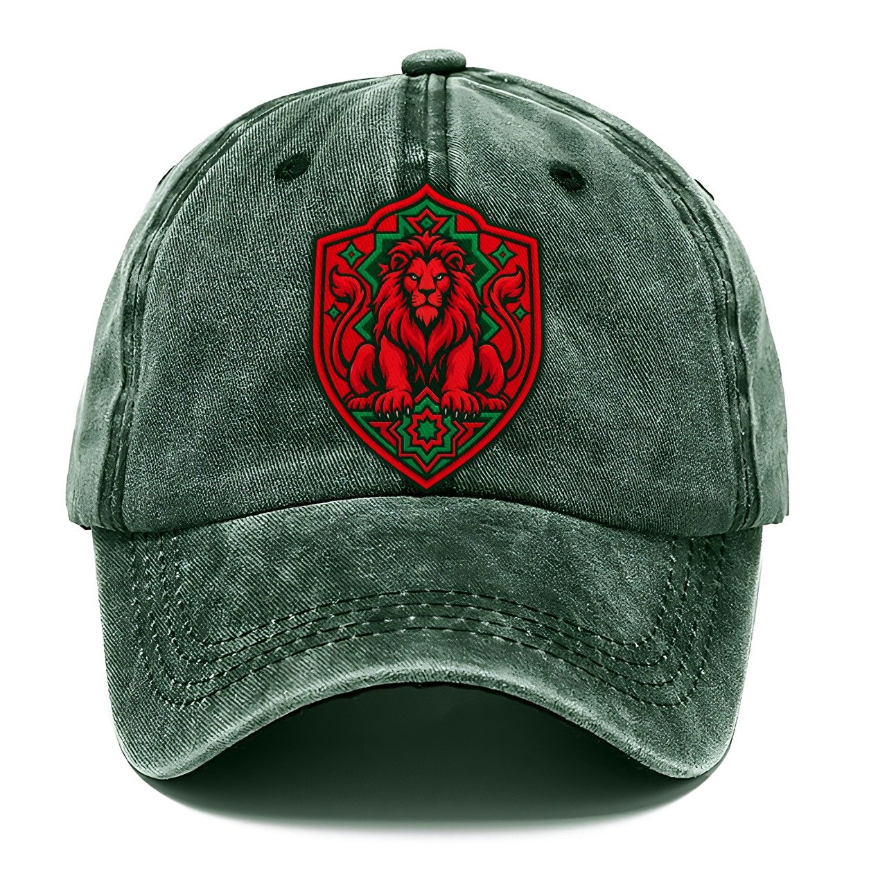 Morocco Minimal Emblem Country Logos Classic Cap – Forest Mist