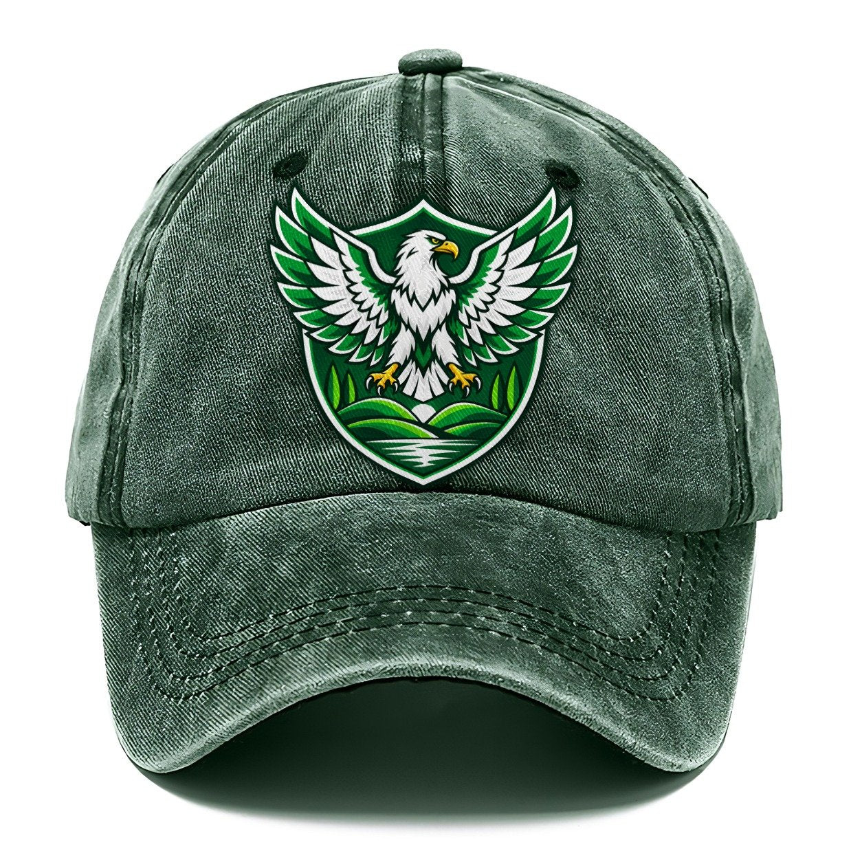 Nigeria Minimal Emblem Country Logos Classic Cap – Forest Mist