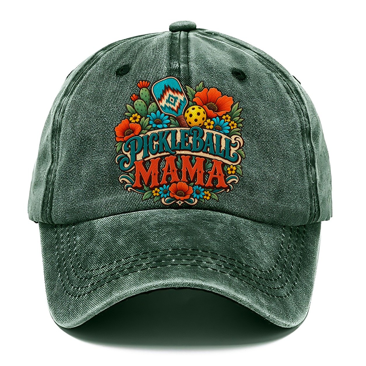 Pickleball Mama Pickleball Life Classic Cap – Forest Mist