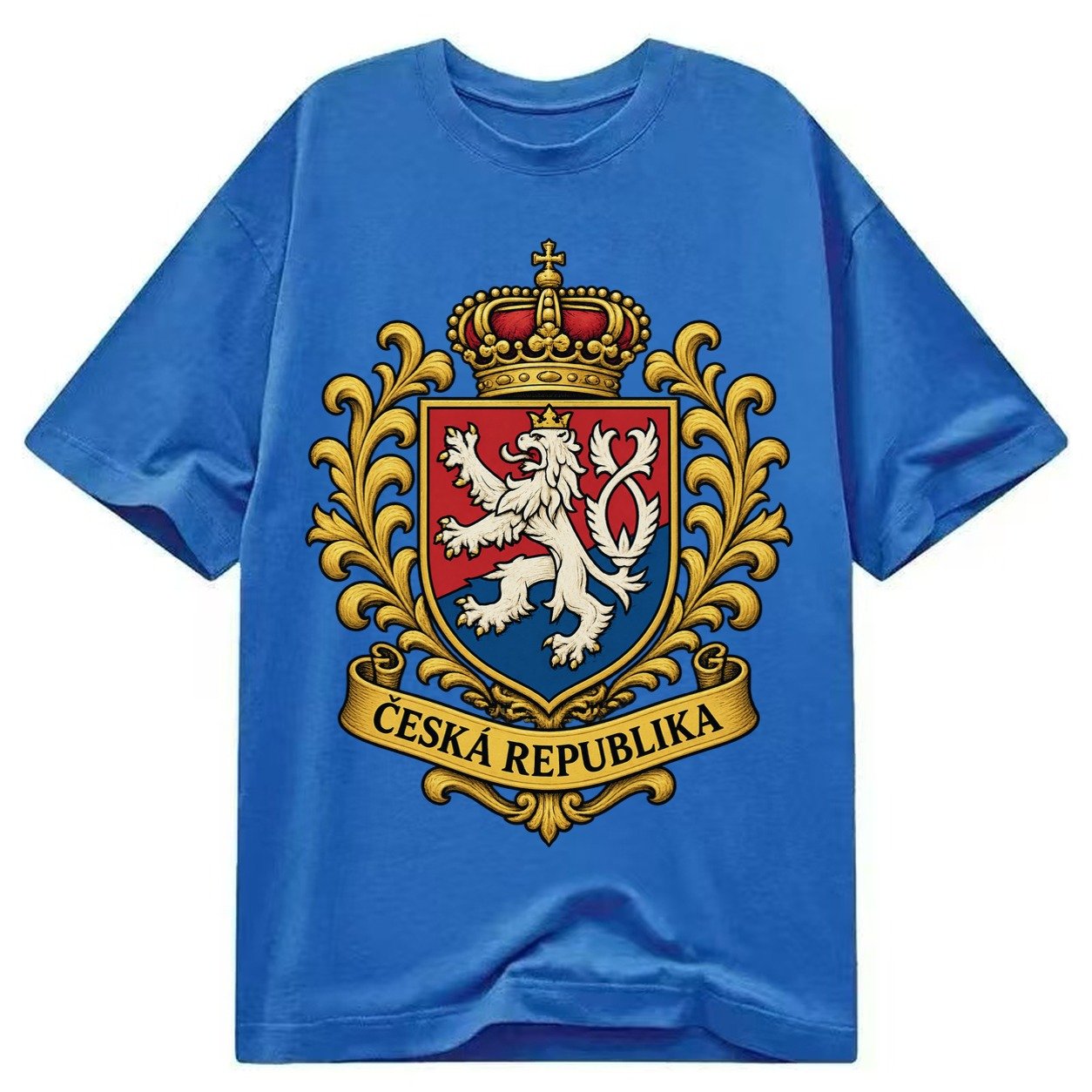 Czech Republic Lion Classic T-shirt – Blue