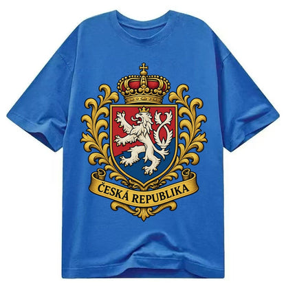 Czech Republic Lion Classic T-shirt – Blue
