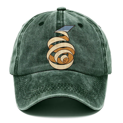 Wood Shaving Spiral Woodworking Classic Cap – Forest Mist