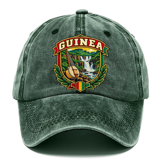 Guinea Retro Badge Country Logos Classic Cap – Forest Mist