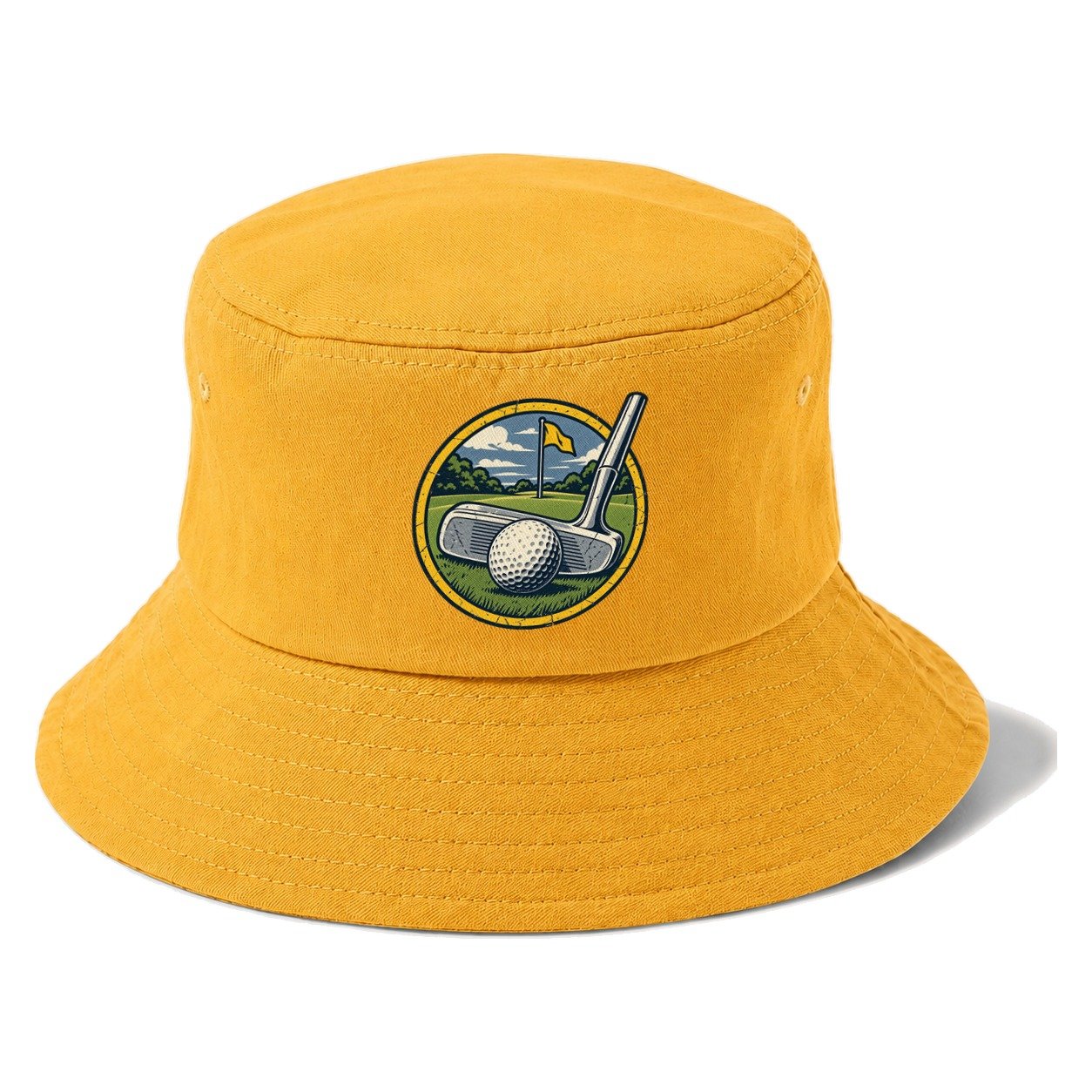 Putter And Ball Circle Golf Life Bucket Hat – Golden Harvest