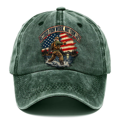 Retired From Work Not From Life Old Man Strong Classic Cap – Forest Mist