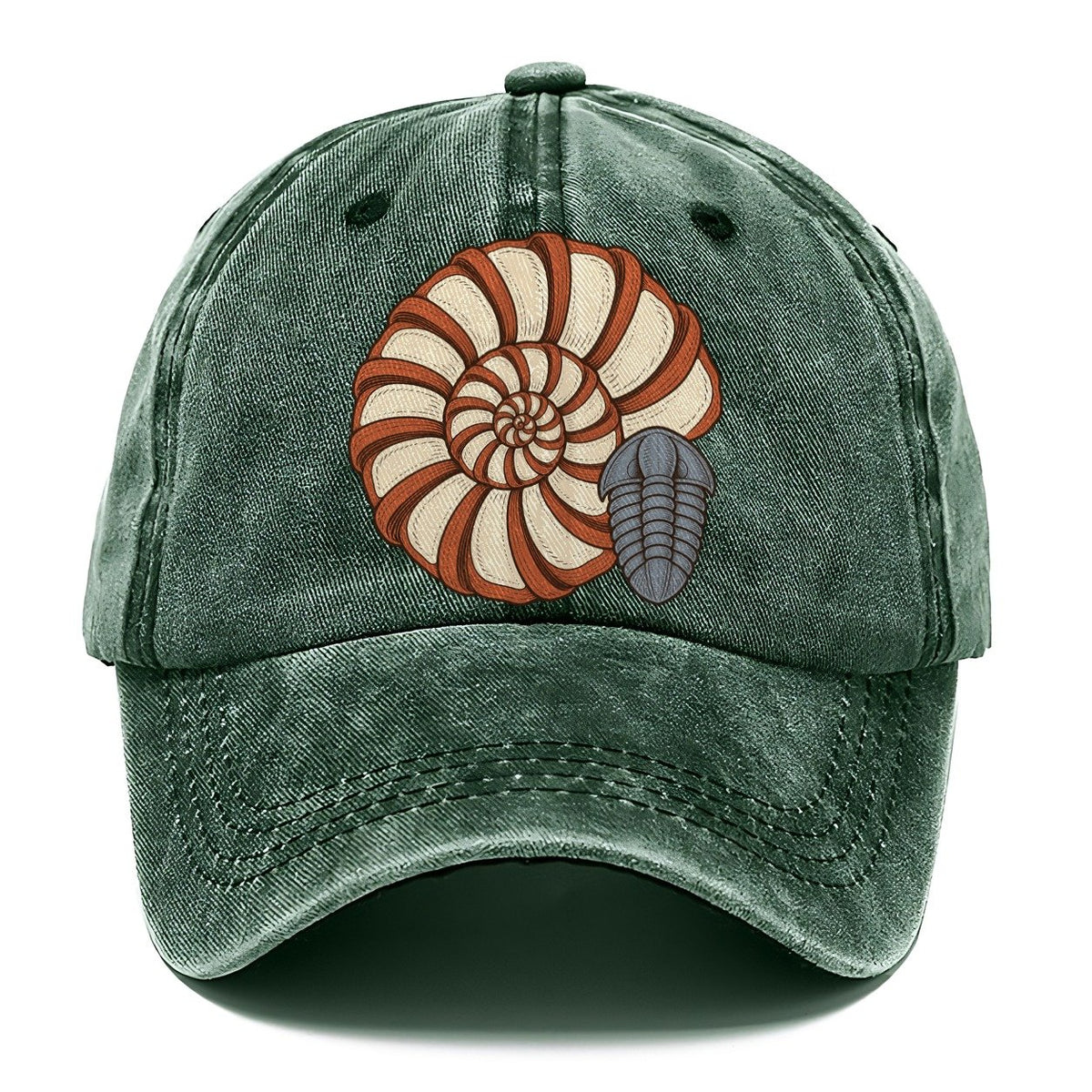 Ammonite Specimen Plate Rocks And Minerals Classic Cap – Forest Mist