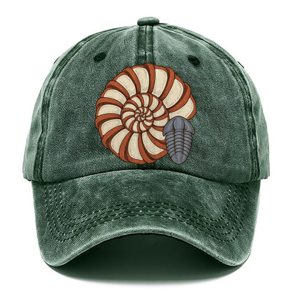 Ammonite Specimen Plate Rocks And Minerals Classic Cap – Forest Mist