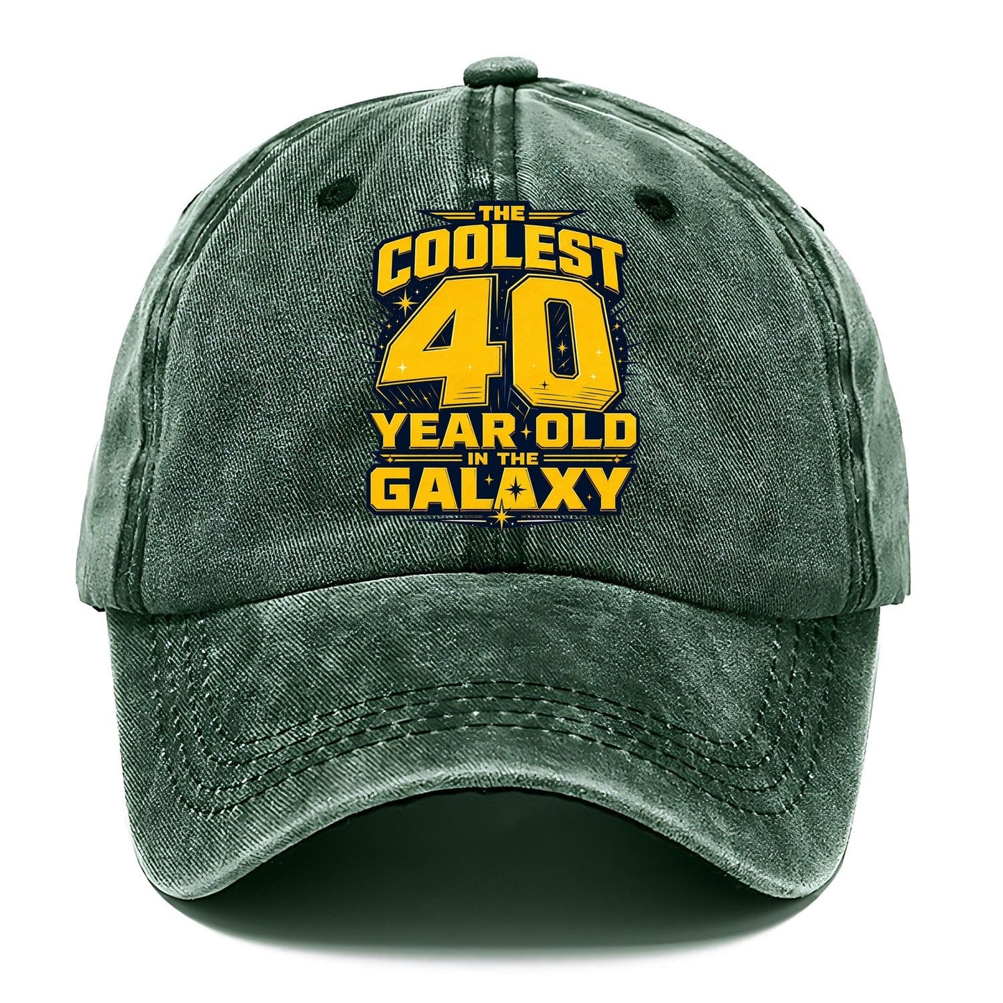 The Coolest 40 Year Old In The Galaxy Classic Cap – Forest Mist