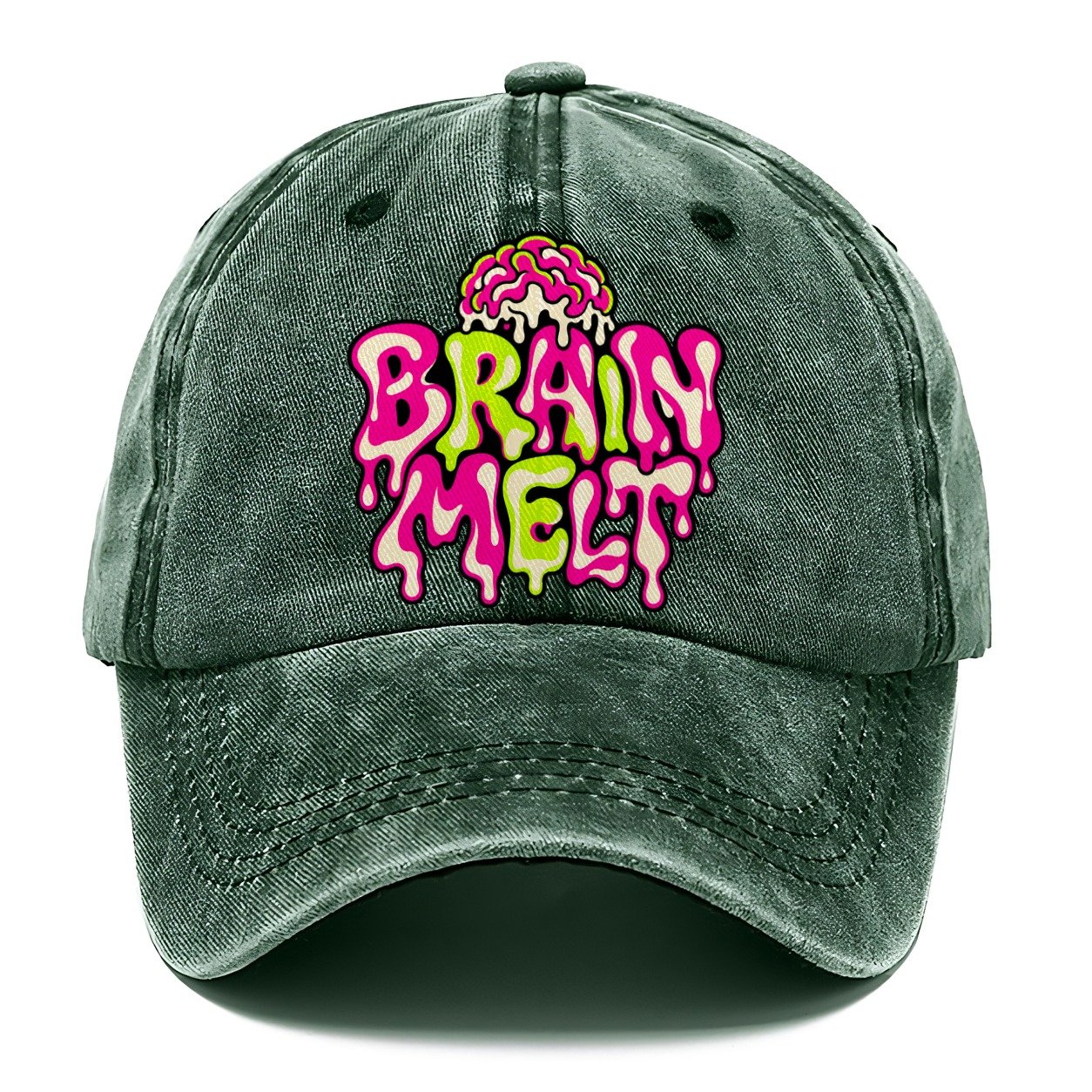 Brain Melt Crazy Styles Classic Cap – Forest Mist