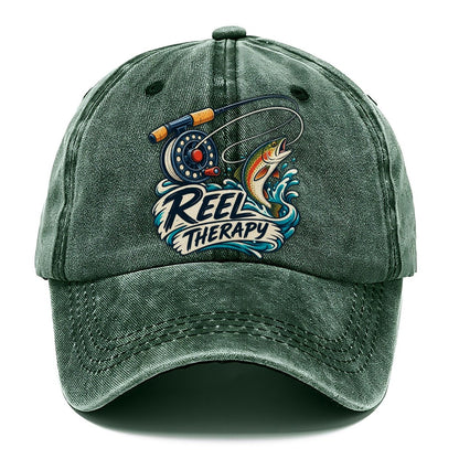 Reel Therapy Fishing Elegant Classic Cap – Forest Mist