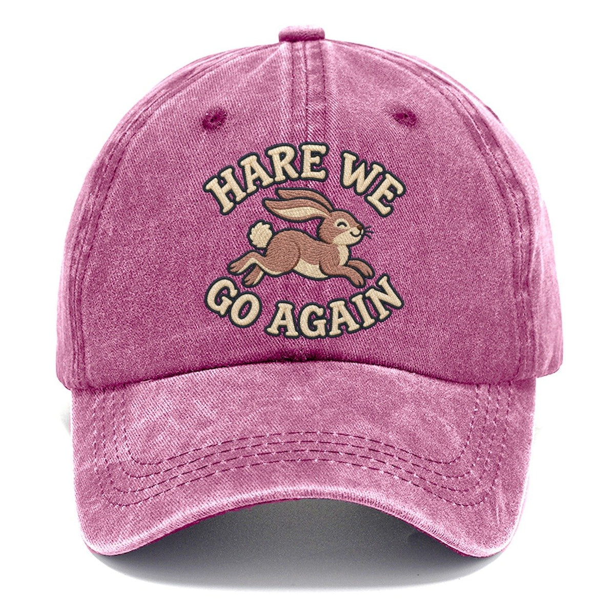 Hare Animal Puns Classic Cap – Dusty Rose