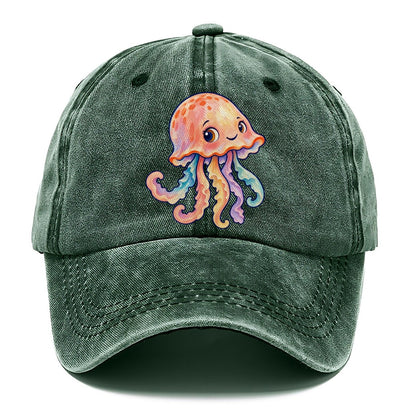 Jellyfish Bell Tilt Sea Sprite Classic Cap – Forest Mist