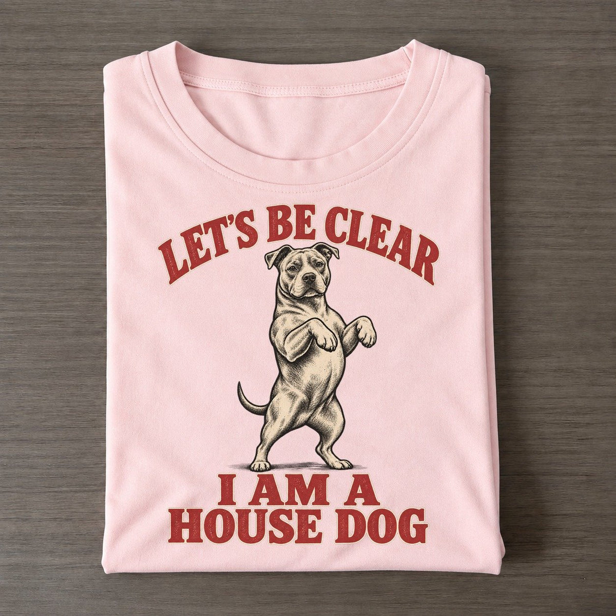 American Pit Bull Terrier Dog Declarations Classic T-shirt – Pink