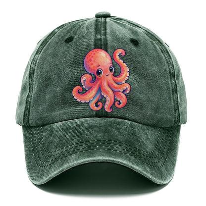Octopus Tucked Curl Sea Sprite Classic Cap – Forest Mist