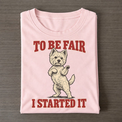 West Highland White Terrier Dog Declarations Classic T-shirt – Pink
