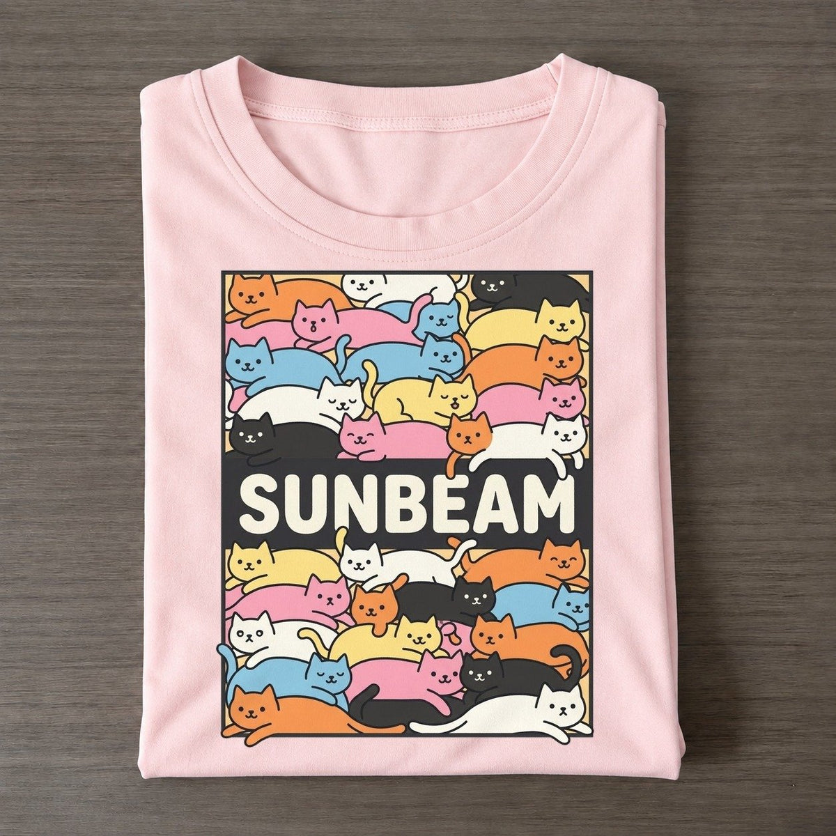 Sunbeam Overcatted Classic T-shirt – Pink