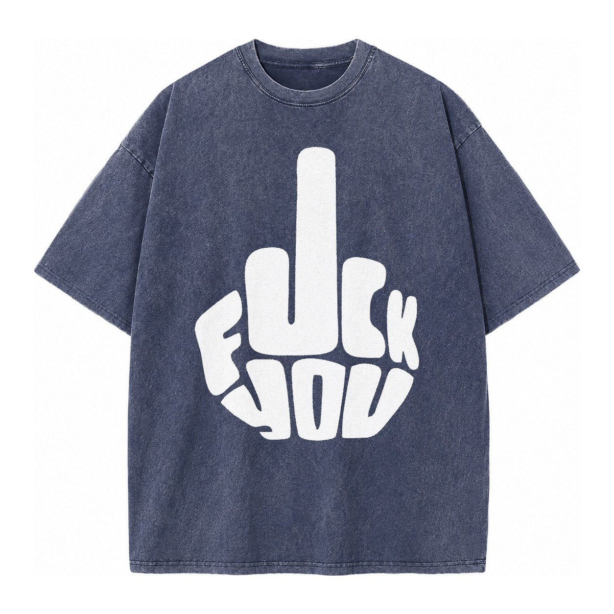 Fuck You Vintage T-shirt – Blue