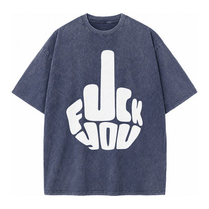 Fuck You Vintage T-shirt – Blue