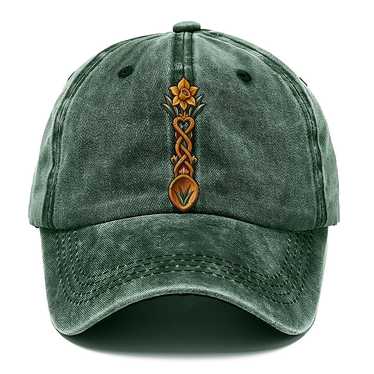 Welsh Love Spoon Carved For Friendship Uk Culture Heritage Classic Cap – Forest Mist
