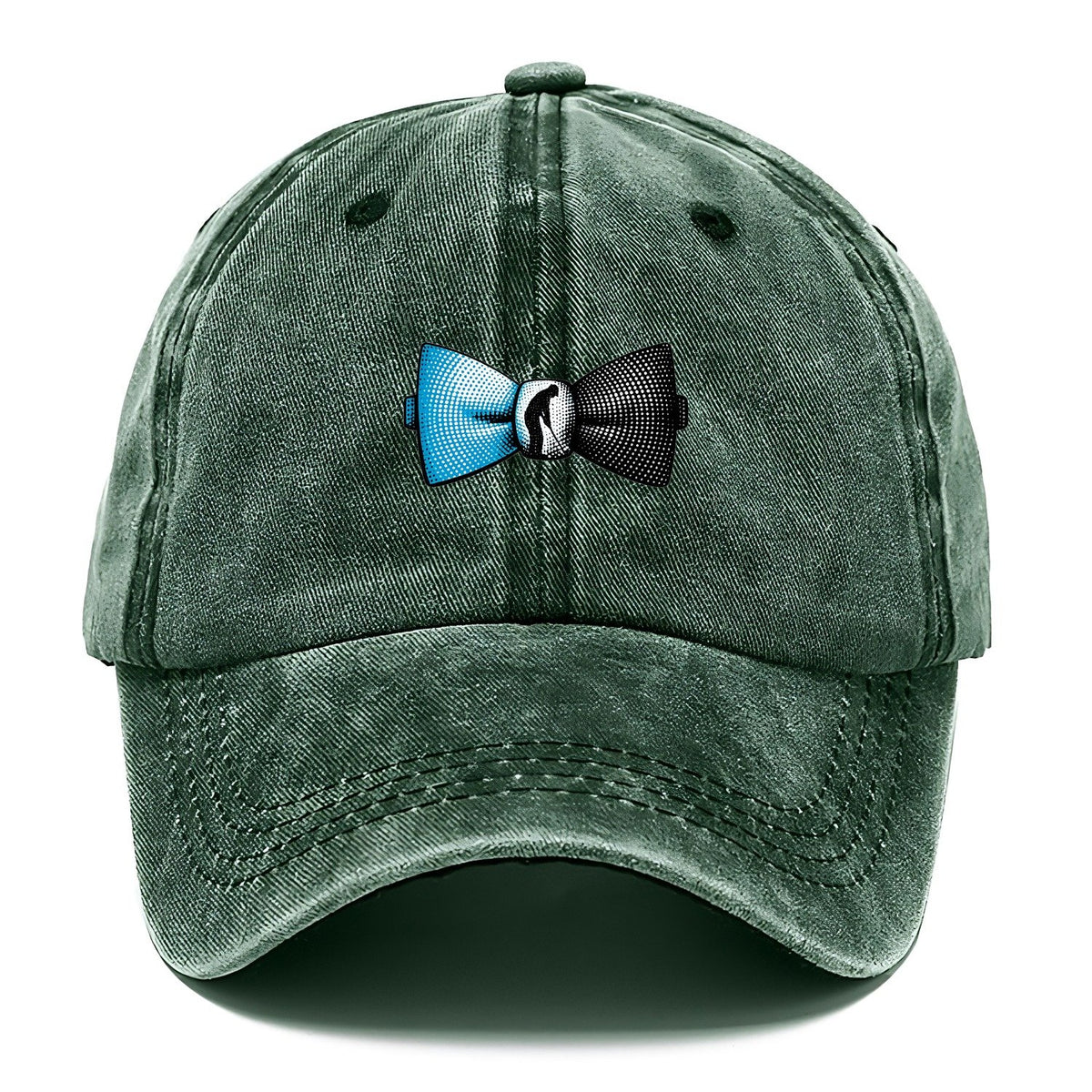 Blue Halftone Golf Bow Tie Classic Cap – Forest Mist