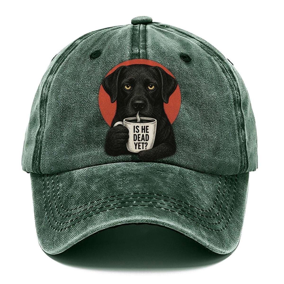 Is He Dead Yet Dog Classic Cap – Forest Mist