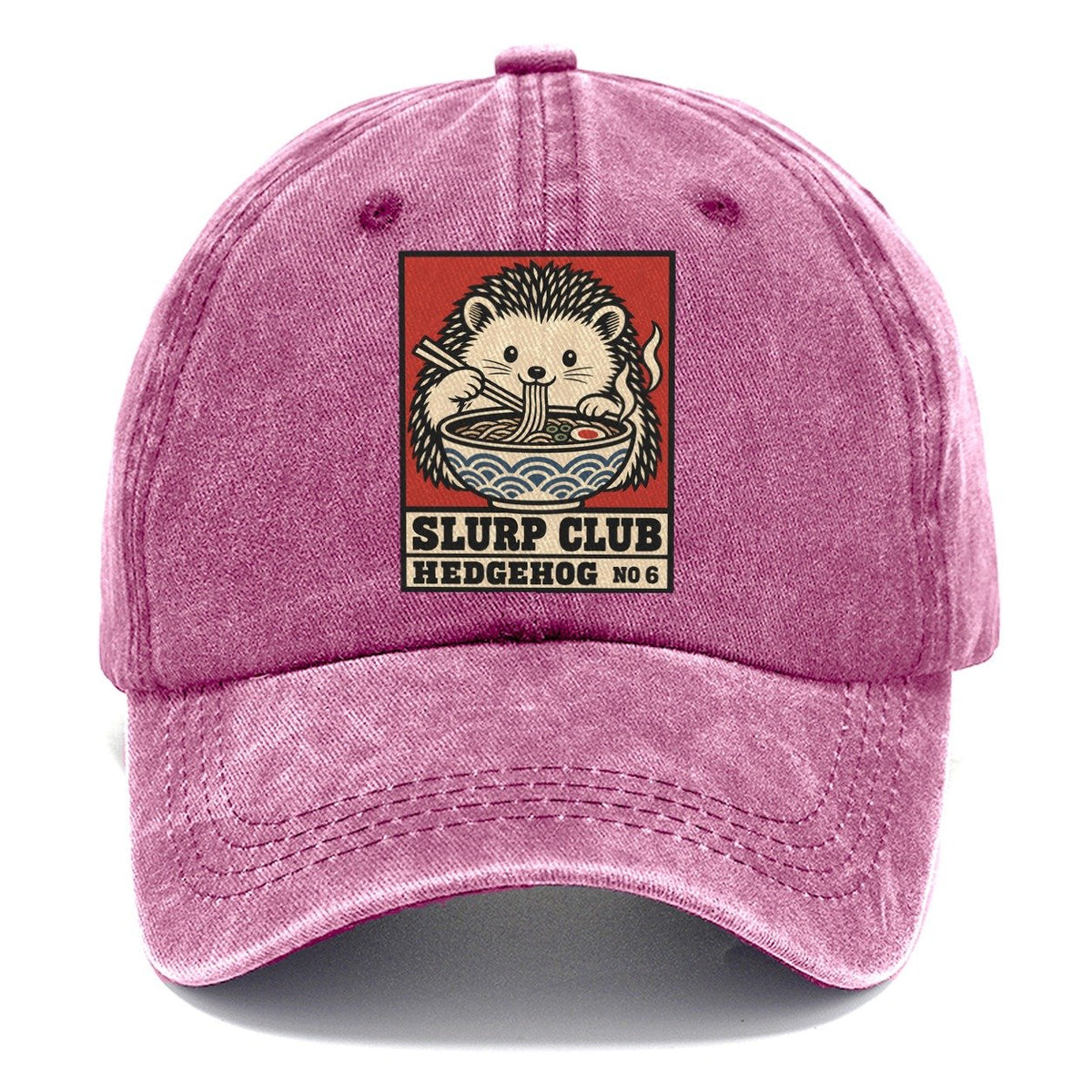 Hedgehog Soba Slurp Club Classic Cap – Dusty Rose