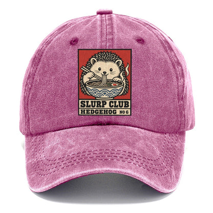 Hedgehog Soba Slurp Club Classic Cap – Dusty Rose