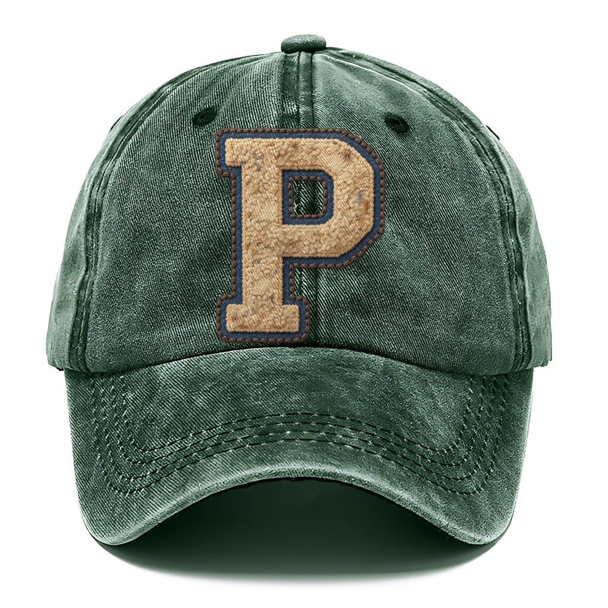 Varsity Chenille P Monogram Classic Cap – Forest Mist