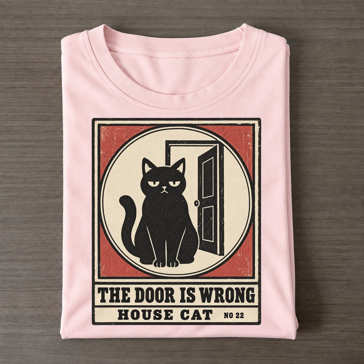 The Door Is Wrong Neko Says No Classic T-shirt – Pink