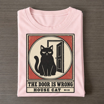 The Door Is Wrong Neko Says No Classic T-shirt – Pink