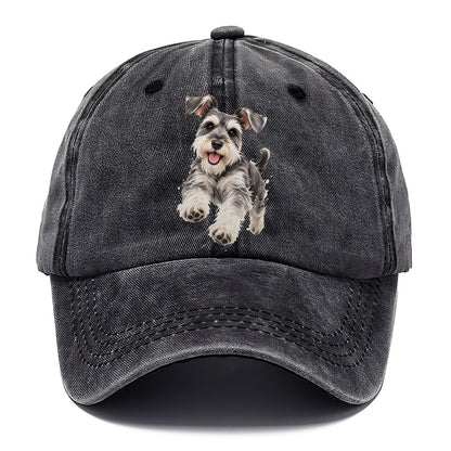 Miniature Schnauzer Standing Top Breeds Classic Cap – Graphite