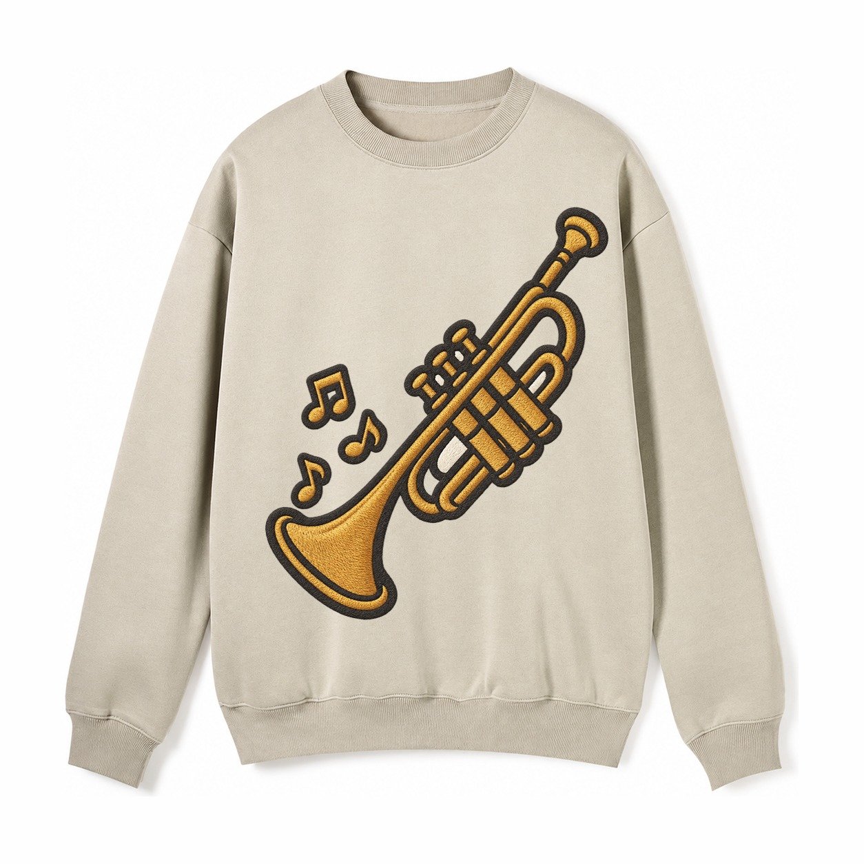 Trumpet Fleece Sweatshirt – Light Khaki