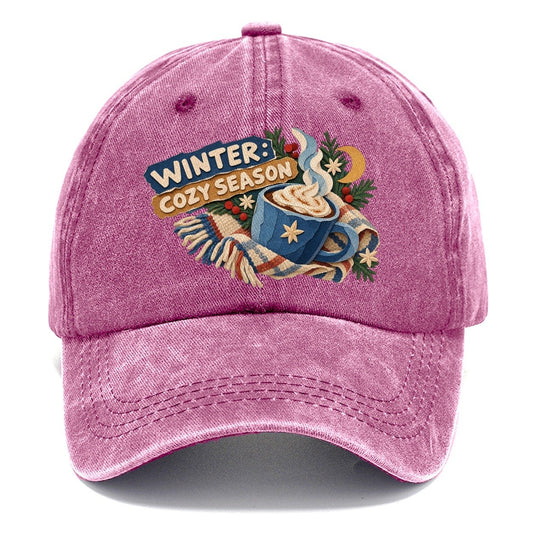 Winter Cozy Season Cocoa Cup Classic Cap – Dusty Rose