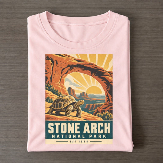 Stone Arch Nowhere National Parks Classic T-shirt – Pink