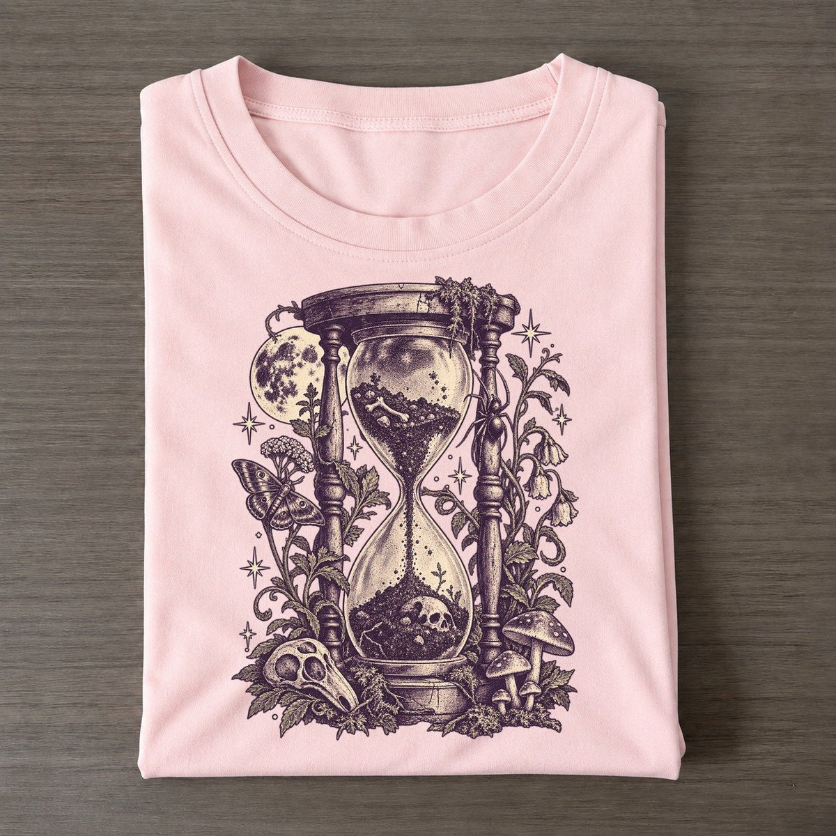 Graveyard Hourglass Midnight Haunt Classic T-shirt – Pink