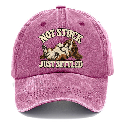 Basset Comfortably Settled Character Club Classic Cap – Dusty Rose